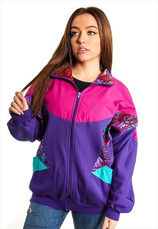 VINTAGE PATTERNED TRACK JACKET J2400