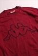 VINTAGE  KAPPA SWEATSHIRT HEAVYWEIGHT CREWNECK RED LARGE