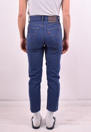 LEVI'S WOMENS VINTAGE JEANS W26 L26 BLUE 90'S