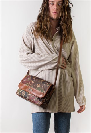PATTERNED LEATHER CROSSBODY BAG
