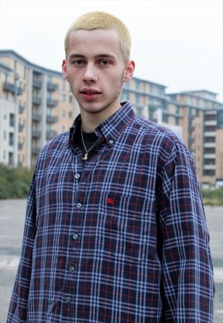 RARE 00S BURBERRY LONDON NOVA CHECK SHIRT