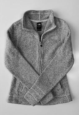 The North Face fleece jacket in grey, women's XS