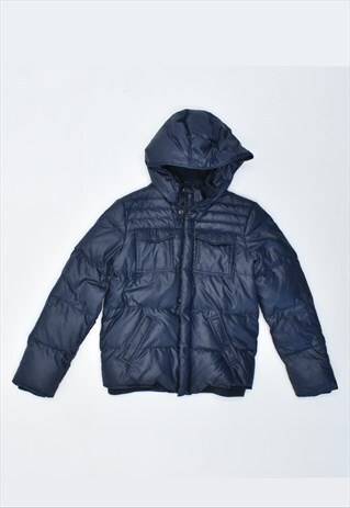 VINTAGE 90'S SISLEY PADDED JACKET NAVY BLUE