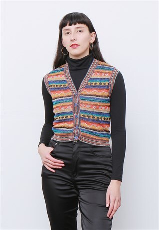 RARE 80'S VINTAGE MISSONI SPORT CLASSIC KNIT CARDIGAN