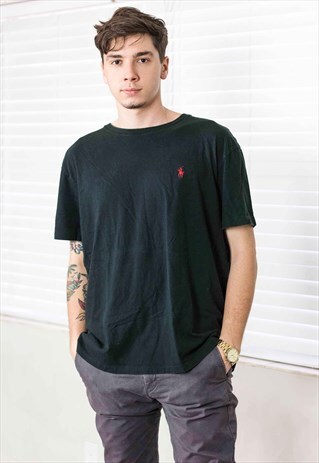 VINTAGE RALPH LAUREN T-SHIRT LOGO 90S L 7.0