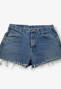 Vintage Wrangler Cut Off Denim Shorts Dark Blue W32 BV18290