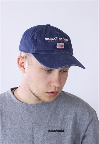 90S VINTAGE MENS RARE POLO SPORT BIG LOGO CAP