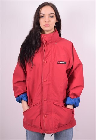 BERGHAUS WOMENS VINTAGE WINDBREAKER JACKET MEDIUM 90'S
