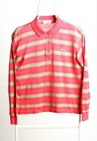 VINTAGE LACOSTE LOGO POLO TOP RED