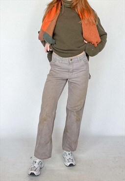 Vintage Carhartt Carpenter Pants Women's Stone Grey