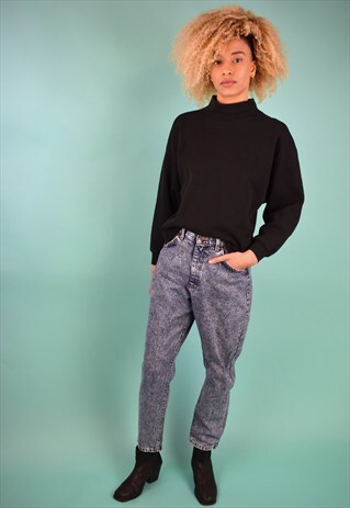 VINTAGE 90'S ACID WASH MOM JEANS