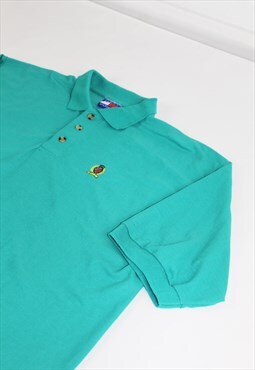 SALE Oversized Vintage 90's Turquoise Tommy Hilfiger Polo