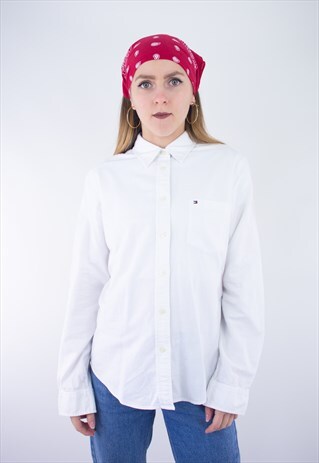 VINTAGE TOMMY HILFIGER BASIC WHITE SHIRT