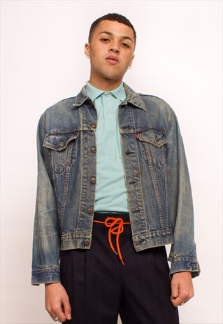 VINTAGE HAND EMBROIDERED DENIM JACKET