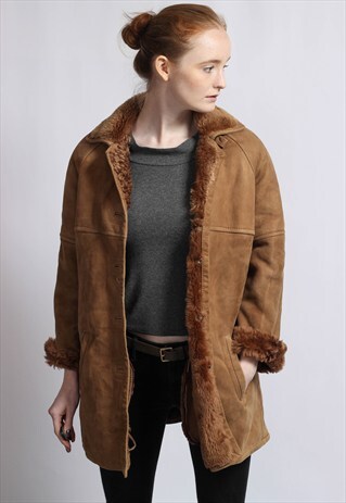 VINTAGE SUEDE SHEEPSKIN JACKET