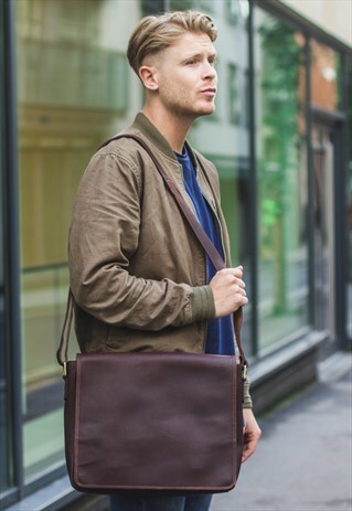 PREMIUM COCO LEATHER WORK LAPTOP SATCHEL