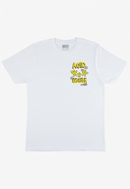 Acid House Unisex Old School Rave T-Shirt In White