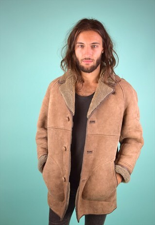 VINTAGE 90'S SHEARLING COAT