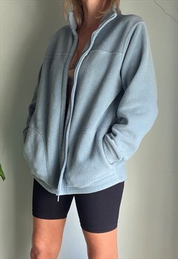 Vintage Baby Blue Fleece Jacket