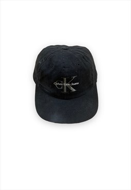 Calvin Klein Vintage Y2K Black cap Adjustable SnapBack strap