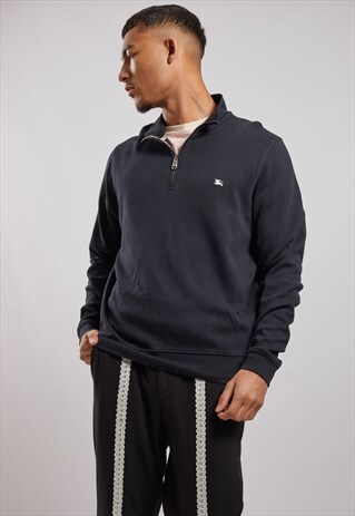 VINTAGE BURBERRY 1/4 ZIP SWEATSHIRT