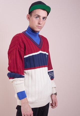 LUXURIOUSLY WARM, FILA PULLOVER FROM THE 90S