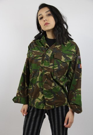 VINTAGE ARMY SHIRT JACKET