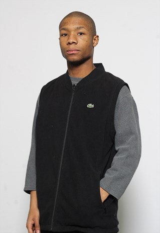 VINTAGE LACOSTE BLACK GILET