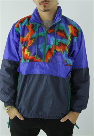 90'S WINDBREAKER JACKET BLUE