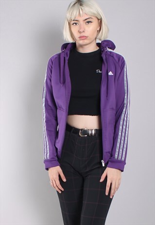 VINTAGE ADIDAS HOODED TRACK JACKET