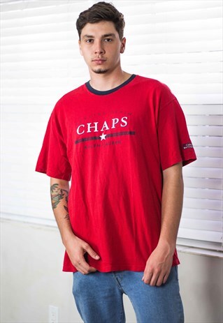 VINTAGE POLO RALPH LAUREN T-SHIRT LOGO 90S M 7.5