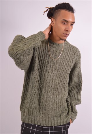 VINTAGE LEVI'S JUMPER SWEATER KHAKI