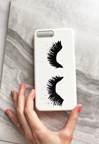 FLUTTERY EYELASH PRINT PHONE CASE