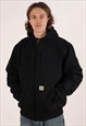 Vintage Carhartt Active Hooded Jacket Men's Black