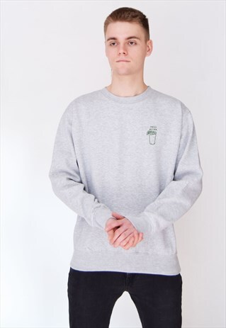 GREY FRESH AS FUCK (GREEN) SWEATSHIRT