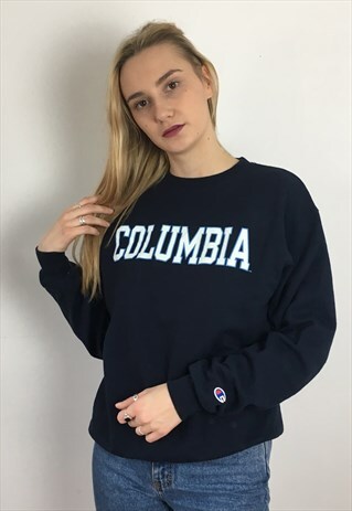 VINTAGE CHAMPION USA COLUMBIA SWEATSHIRT / JUMPER OVERSIZED