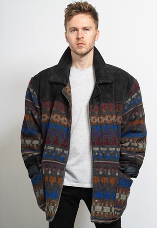 VINTAGE AZTEC INCA FLEECE JACKET