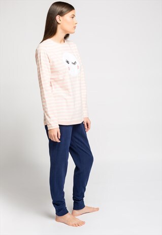 LONG, MICRO FLEECE, MOON PYJAMA