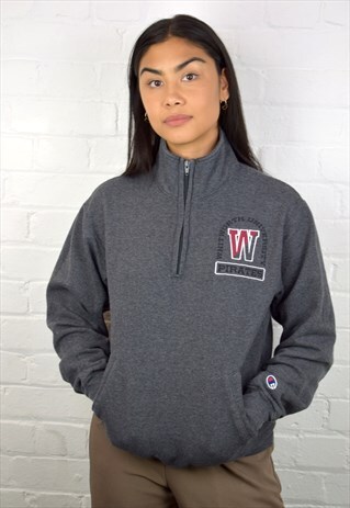 VINTAGE 90'S CHAMPION 1/4 ZIP JUMPER