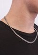 925 STERLING SILVER CURB CHAIN NECKLACE - 5MM, 50CM LENGTH