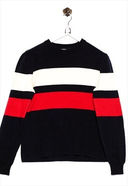 Vintage  forever 21  Sweater 2 Color Stripes Look / Blue