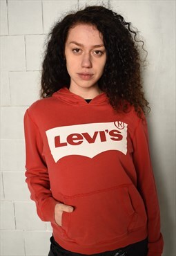 Vintage 80s LEVI'S sweatshirt hoodie jumper red