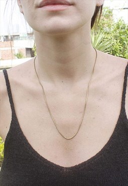 Gold Chain Necklace Unisex 