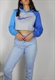 VINTAGE NIKE CROPPED SWEATSHIRT JUMPER W TICK LOGO FRONT