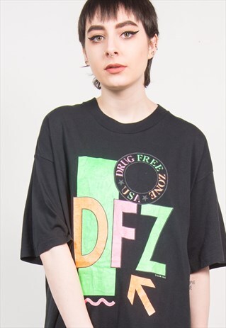 VINTAGE 90'S DRUG FREE ZONE T-SHIRT