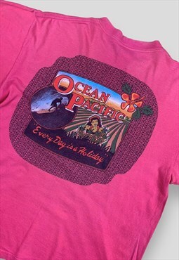 Ocean Pacific vintage surf pink t-shirt