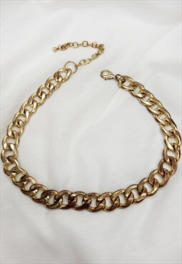 Vintage Y2K golden chain necklace