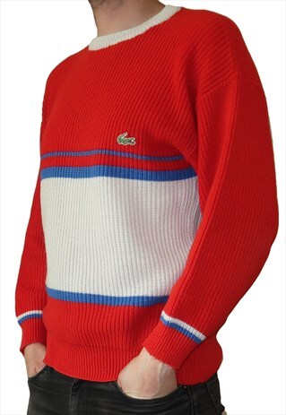red lacoste jumper
