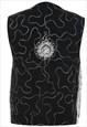 VINTAGE EMBROIDERED WAISTCOAT - S