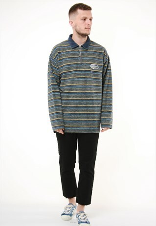 VINTAGE O'NEILL SPORTSWEAR 1/4 ZIP TOP JUMPER 14185